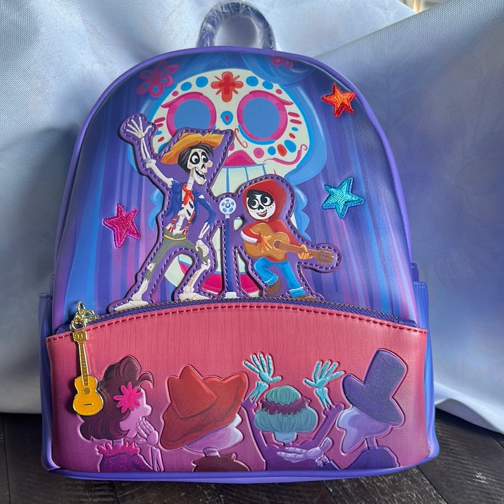Loungefly Disney Pixar Coco Miguel and Hector hard tag Brand New